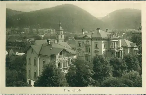 Ansichtskarte Friedrichroda Villen - Panorama 1928