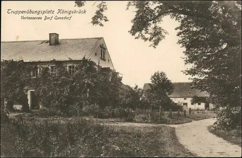 Quosdorf (später Truppenübungsplatz)-Königsbrück Kinspork Straßenpartie 1916