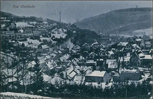 Bad Gottleuba-Bad Gottleuba-Berggießhübel Stadtpartie im Winter 1922