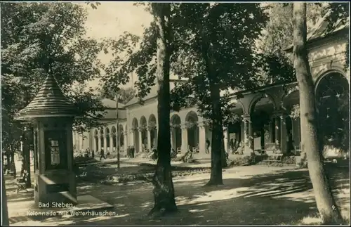 Ansichtskarte Bad Steben Kolonnade Wetterhäuschen 1928