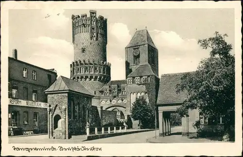 Ansichtskarte Tangermünde Stadttor - Reformhaus 1937