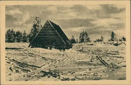 Ansichtskarte Zinnwald-Georgenfeld-Altenberg (Erzgebirge) Stadtpartie 1956