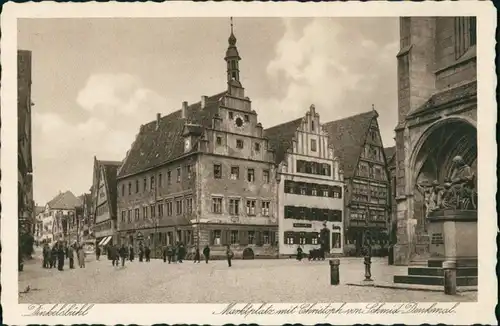 Ansichtskarte Dinkelsbühl Marktplatz 1928