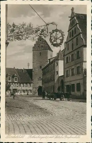 Ansichtskarte Dinkelsbühl Rothenburger Tor - Spital 1928