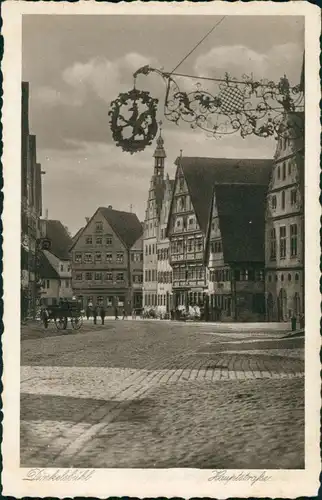 Ansichtskarte Dinkelsbühl Hauptstraße 1928