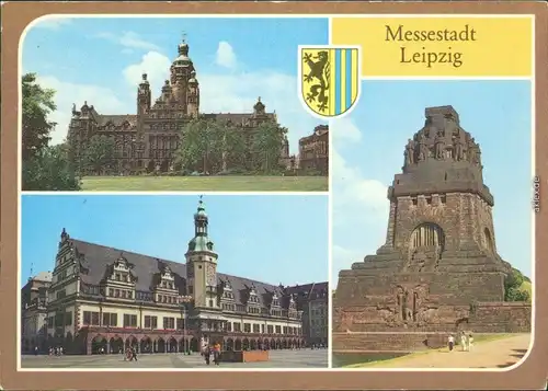 Leipzig Neues Rathaus, Altes Rathaus, Völkerschlachtdenmkal 1988