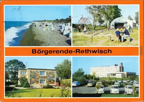 Börgerende-Rethwisch Strand, Kinderspielplatz am Zeltplatz, Ferienheim des VEB Energiekombinat Potsdam, FDGB-Erholungsheim Waterkant 1986