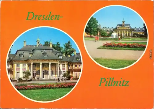 Ansichtskarte Pillnitz Bergpalais, Neues PAlais 1979