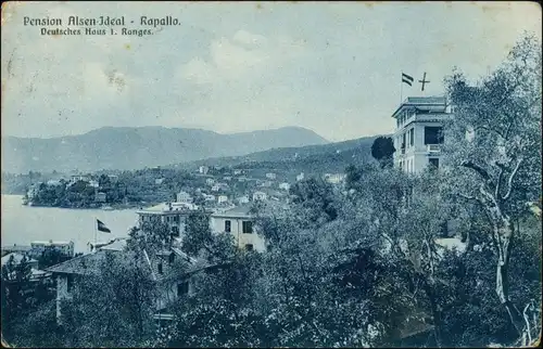 Cartoline Rapallo Pension Alsen Ideal 1911