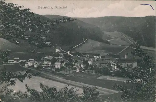 Ansichtskarte Beuron Blick auf die Stadt 1918