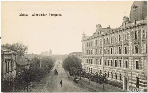 Mitau Jelgava Елгава Alexander Prospect 1918