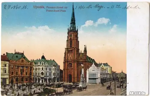 Neusatz a. d. Donau Nový Sad (Нови Сад / Újvidék) Franz Josef Platz 1916 1916