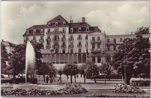 Ansichtskarte Heringsdorf Usedom Erholungsheim "Solidarität" 1957