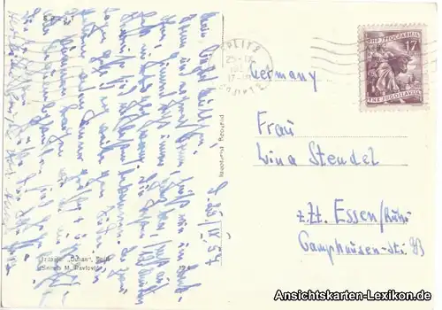 Postcard Split Split Panorama 1957