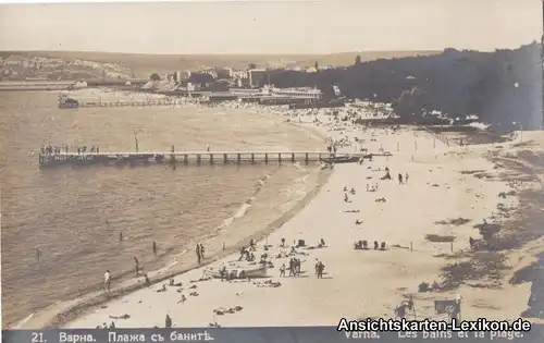 Warna Варна Les bains et la plage 1928