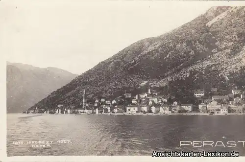 Perast Пераст | Perasto Panorama - Foto AK 1927