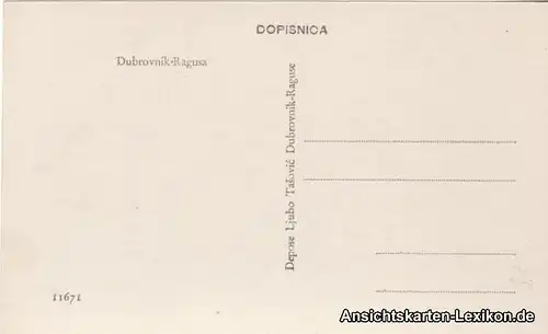 Postcard Ragusa Dubrovnik Totalansicht - Foto AK 1930