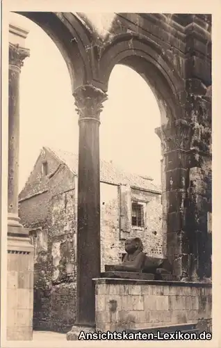 Postcard Split Split Detail Peristyla 1930