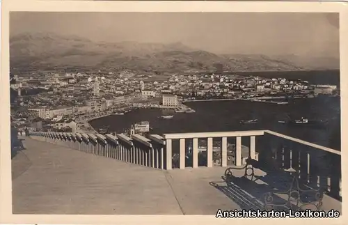 Postcard Split Split Blick auf... - Foto AK 1932