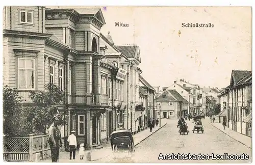 Mitau Jelgava Елгава Schloßstraße 1916