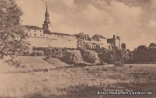 Postcard Reval Tallinn (Ревель) Schloßberg (Toom) 1924 