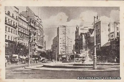 Postcard Belgrad Beograd (Београд) Terazije 1960 