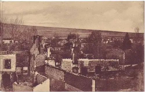 CPA Sainte-Marie-à-Py zerschossenes Dorf St. Marie - a - Py 1918