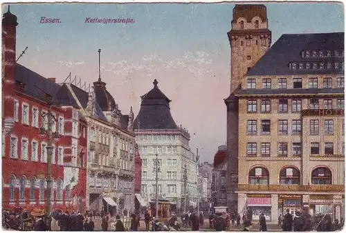 Ansichtskarte Essen (Ruhr) Kettwigerstraße 1918