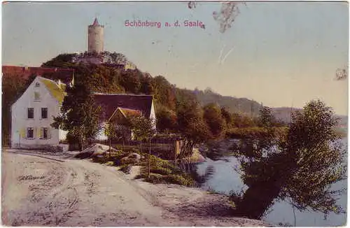 Ansichtskarte Schönburg (Saale) Ansicht 
