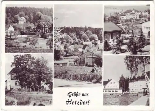 Ansichtskarte Hetzdorf-Halsbrücke Stadtteilansichten 1969