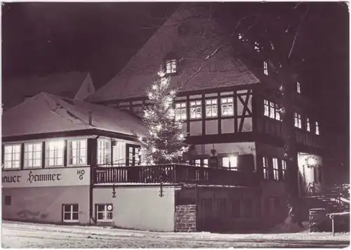 Ansichtskarte Frohnau Herrenhaus zur Weihnachtszeit 1984