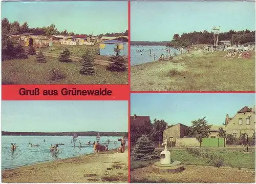 Ansichtskarte Grünewalde-Lauchhammer Gruß aus... 1988