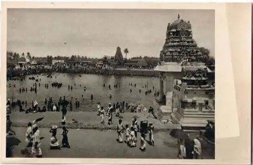 Postcard Kumbakonam Der Heilige Teich (Ostindien) 1930