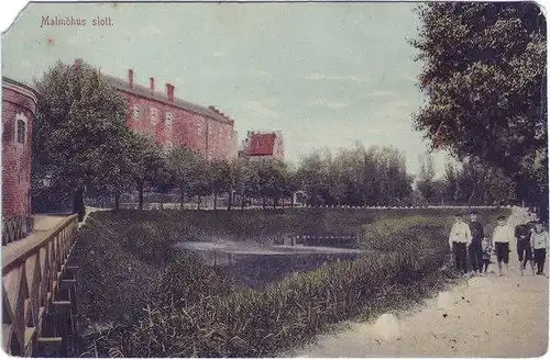 Postcard Malmö Malmöhus slott 1911