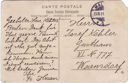 Postcard Malmö Malmöhus slott 1911