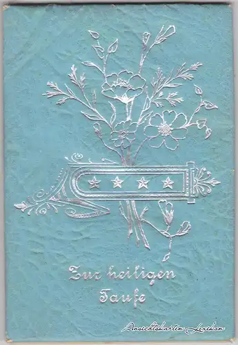 Ansichtskarte  Taufe - heftchen 1920
