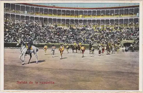 Ansichtskarte  Salida de la cuadrilla/Stierkampf 1928 
