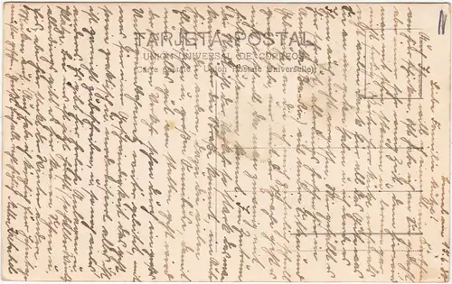 Postcard Necochea Jardins Plaza Colon 1930 