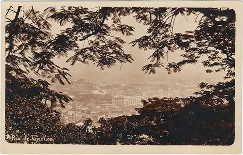 Postcard Rio de Janeiro Blick auf die Stadt 1929 
