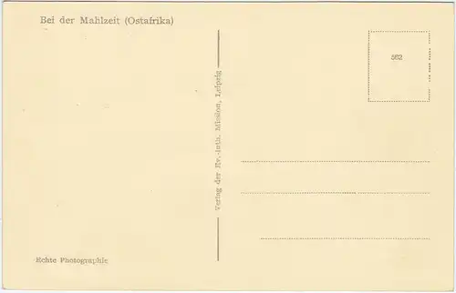 Ansichtskarte  Kinder beim Essen (Ostafrika) 1930 