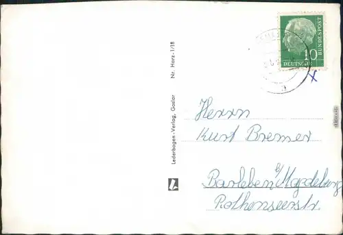 Ansichtskarte Deutschland Odertalsperre, Braunlage, Brocken, Hirsche uvm. 1967