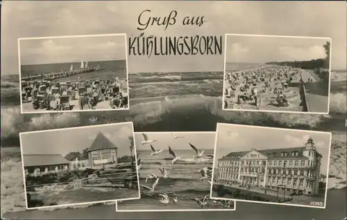 Ansichtskarte Kühlungsborn Mehrbildkarte 1957