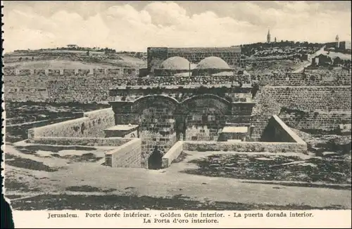Jerusalem Jeruschalajim (רושלים) שער הרחמים Scha'ar haRachamim/Goldenes Tor 1918