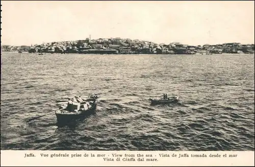 Tel Aviv-Jaffa תל אביב-יפו Tel Aviv-Jafo Vue générale prise de la mer 1915