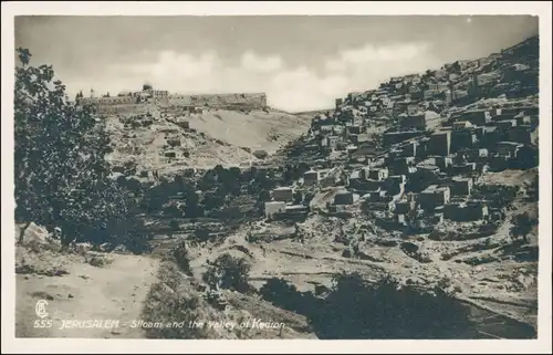 Jerusalem Jeruschalajim (רושלים) Siloam and the Valley of Kedion 1929 