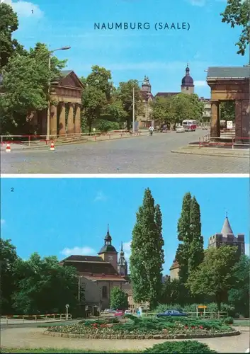 Ansichtskarte Naumburg (Saale) Salztor, Stephansplatz 1972 b