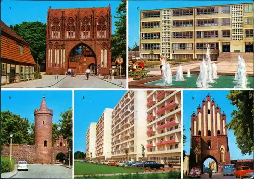 Neubrandenburg Stargarder Tor, Dr.-Th.-Neubauer-Oberschule,  Leninstraße g1974