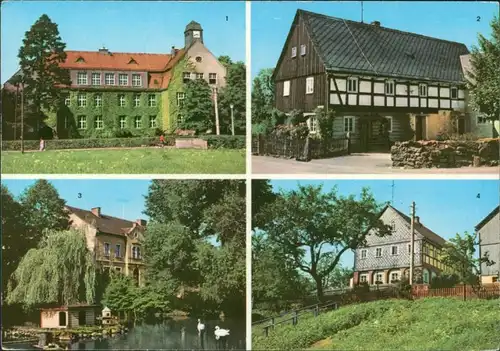 Neukirch/Lausitz Oberneukirch  Schule, Umgebindehaus, Am Schwanenteich 1972