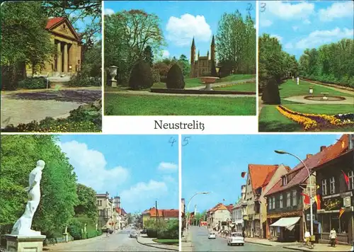 Neustrelitz Friedrich-Wolf-Theater,   Gutenbergstraße, Strelitzer Straße g1978