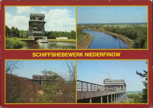 Niederfinow Ansichten vom Schiffshebewerk g1989